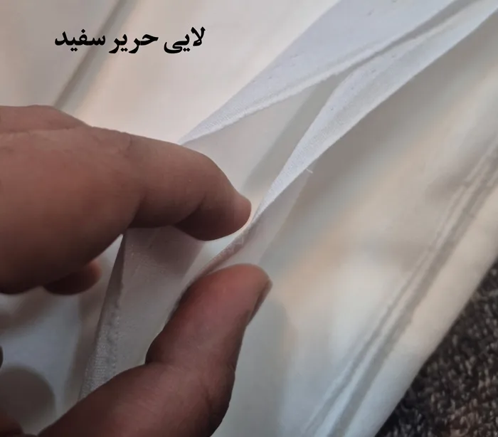 عکس لایی حریر سفید